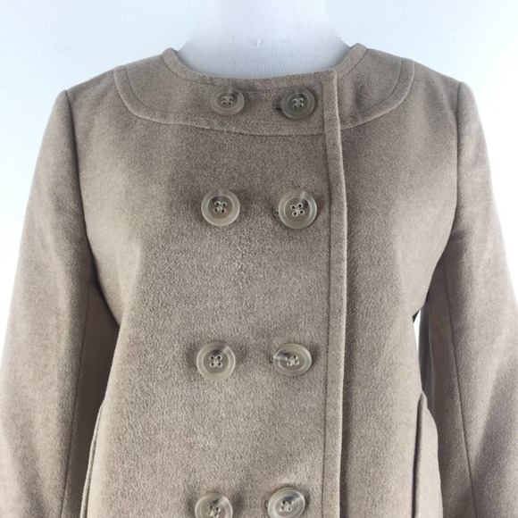 J.Crew Cashmere Blend Peacoat Size M/L - Picture 2 of 7